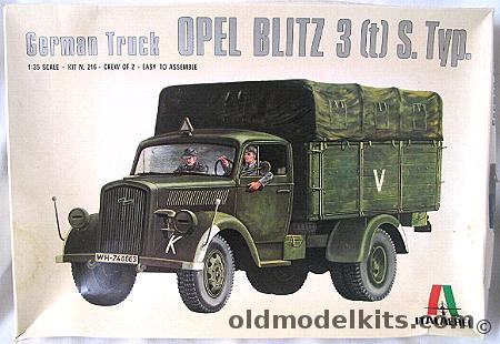 Italaerei 1/35 Opel Blitz 3 (t) S. Type German Truck plastic model kit